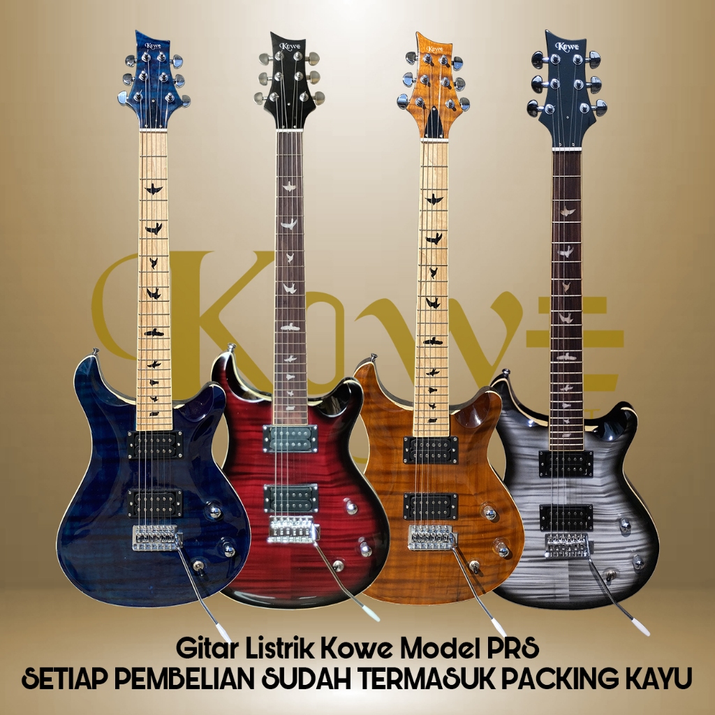 Gitar Listrik Merk Kowe Model K-PRS Bergaransi