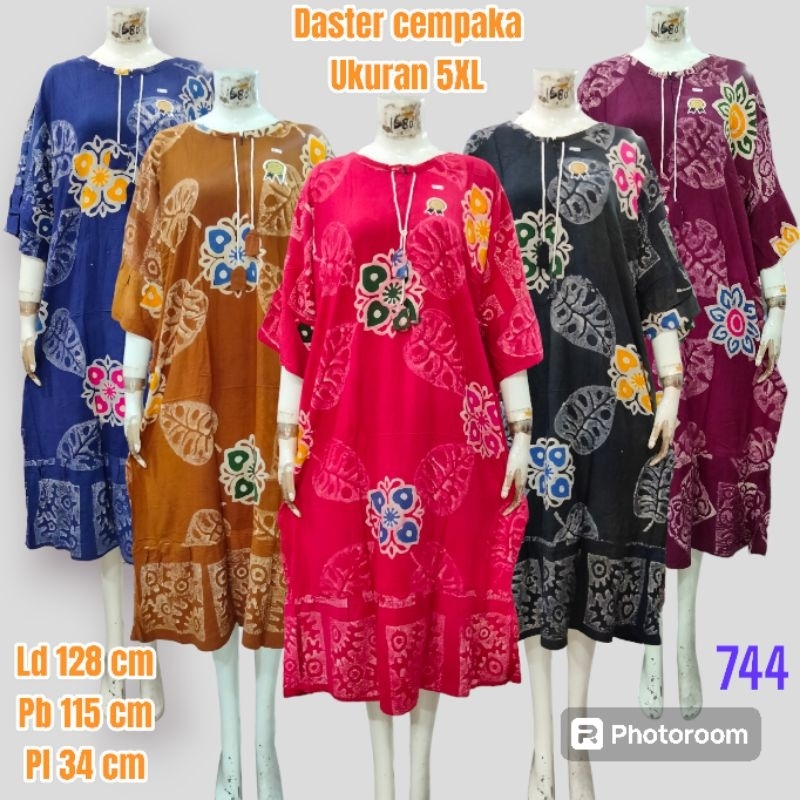 Daster wanita terbaru| daster Super jumbo 5XL batik cempaka