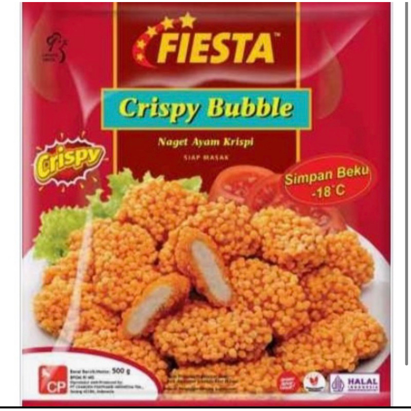 

Fiesta Chicken Nugget Crispy Bubble 500gr