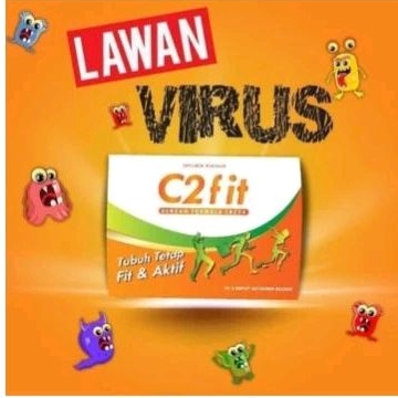 c2fit 1 box isi 12 strip ready stok