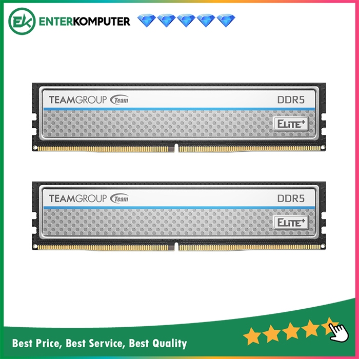 Team Elite Plus Silver DDR5 PC44800 64GB (2x32GB) / RAM 64GB