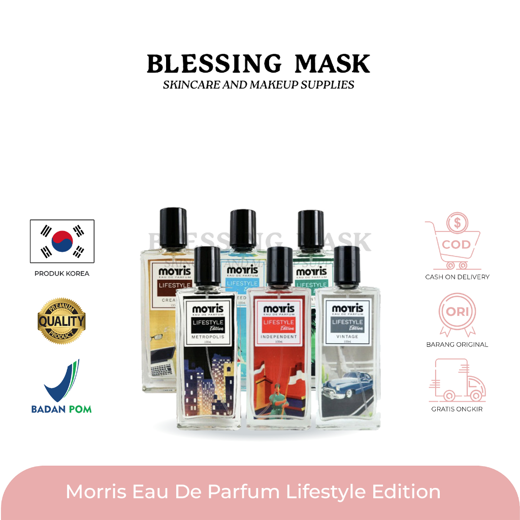 Morris Parfum Cowok Lifestyle Edition - 100mL | Parfume Generasi Milenial Pria