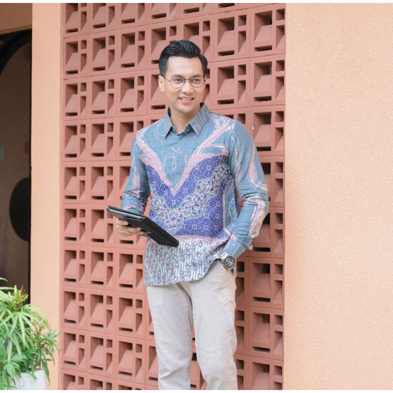KEMEJA BATIK PRIA LENGAN PANJANG BAHAN DOBY PREMIUM