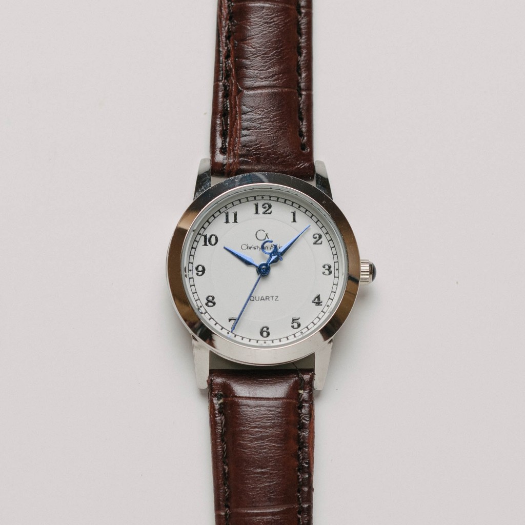 Jam Tangan Kulit Wanita Christyan Arden ATW Edition - Owen CA3213 - White dial Brown Strap - Pesta G