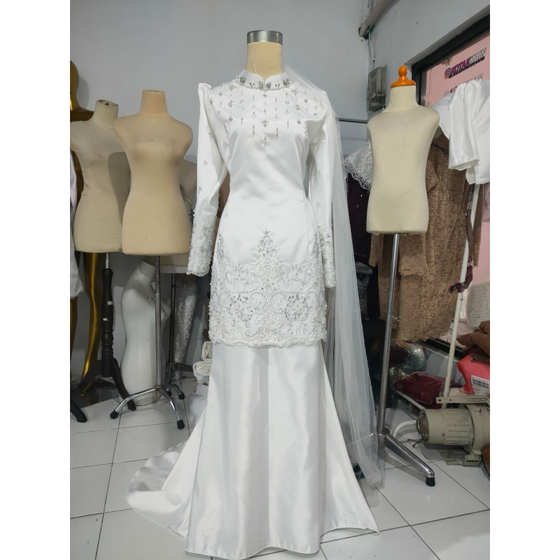 gaun pengantin muslimah malaysia syar'i gaun walimah gaun akad wedding dress muslimah syari'i
