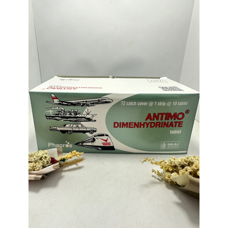 ANTIMO Dewasa 1 BOX obat mabuk perjalanan mual muntah isi 720 tablet