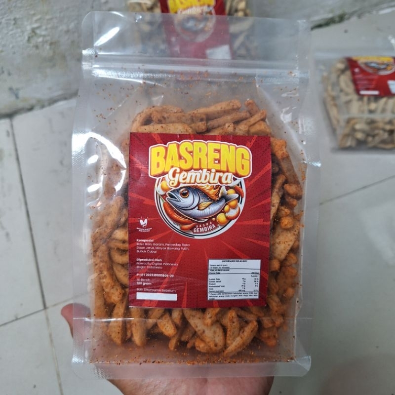 

Basreng Gembira Pedas Daun Jeruk