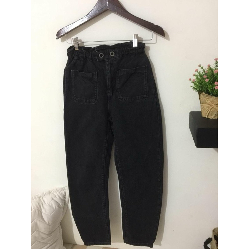 ❌SOLD❌celana BAGGY paperbag ZARA jeans ORI