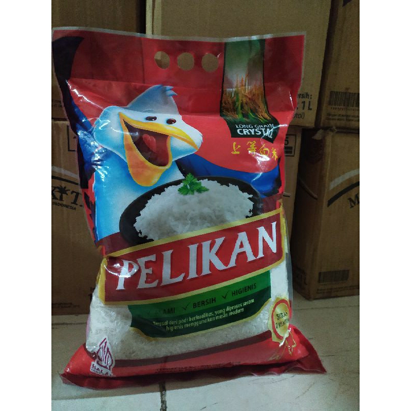 

❗Promo Turun Harga Beras Premium "Pelikan" Kemasan 5 kg Super Murah❗✨