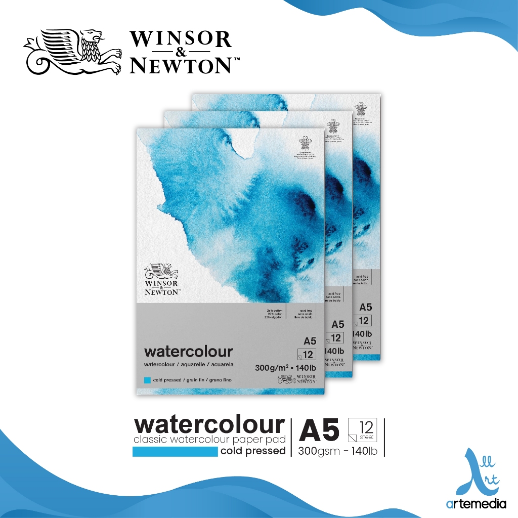 

Winsor & Newton Classic A5 Watercolor Paper Kertas Cat Air