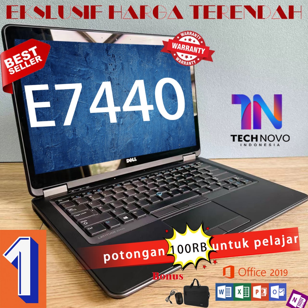 Dell Latitude E7440 second Laptop Intel core I5/I7 Buku bisnis yang tenang Peningkatan baru laptop M