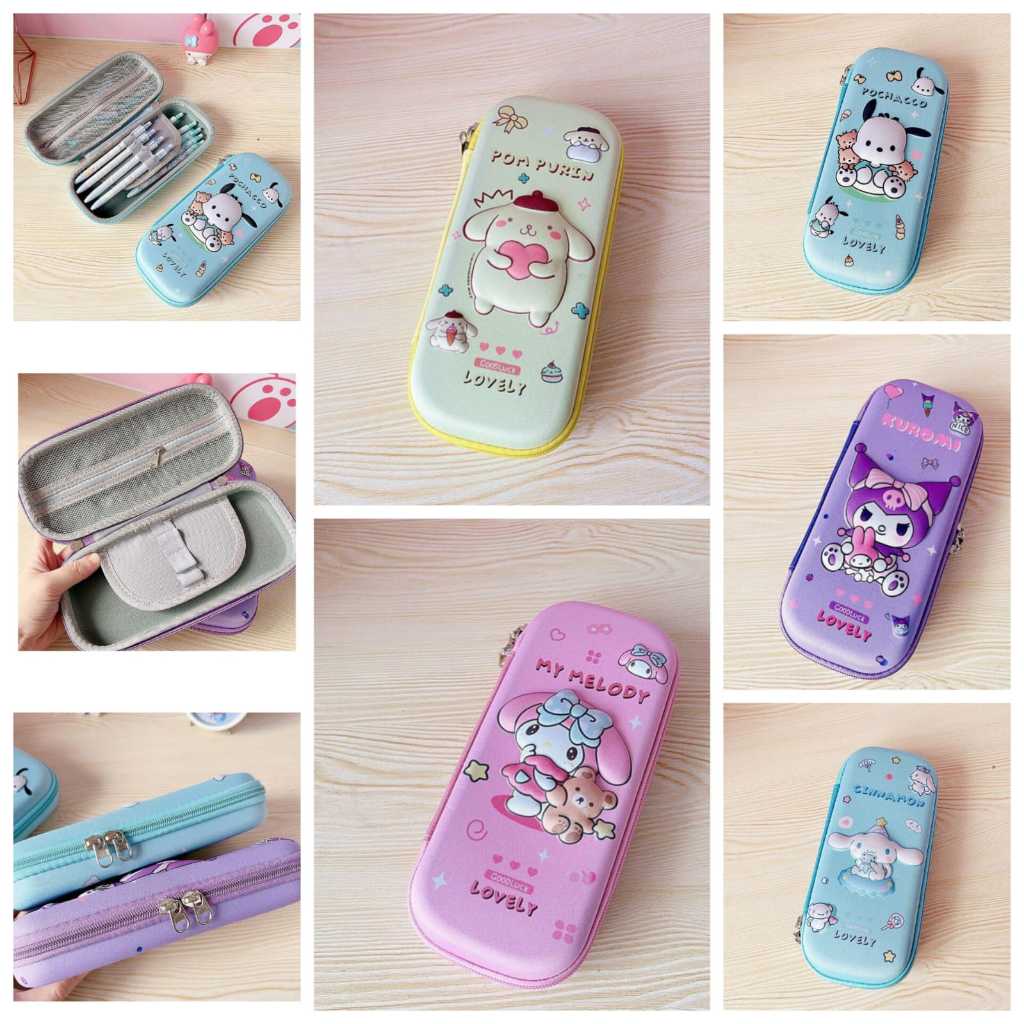

Tempat Pensil Sanrio Premium Kotak Pensil Zipper Banyak Sekat Lucu (IMPORT)