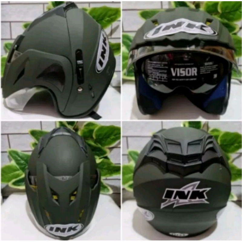 HELM INK DOUBLE VISOR PRIA DAN WANITA SNI KUALITAS MANTAP