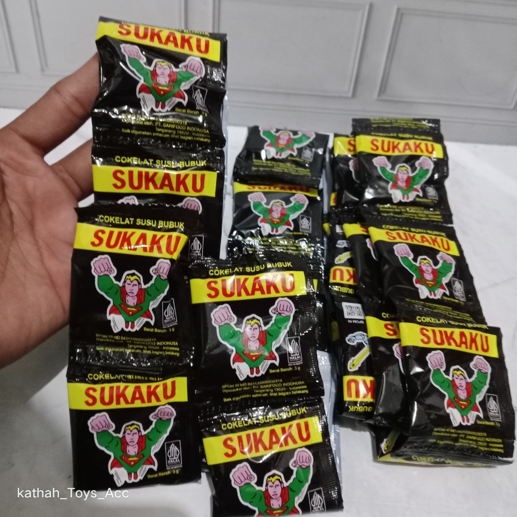 50 Saset Susu Bubuk Coklat Sukaku