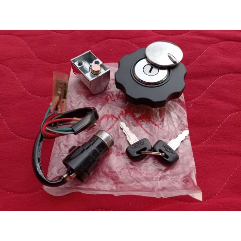 KUNCI SET CG 110 N KEY SET KUNCI KONTAK KUNCI LEHER TUTUP TANGKI HONDA CG110 CGN
