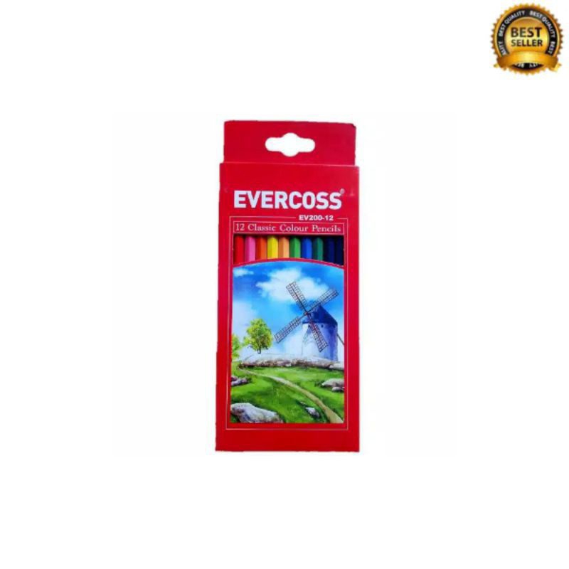 

PENSIL WARNA PANJANG EVERCROSS jual per set