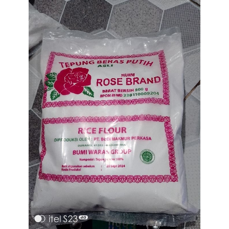 

TEPUNG Beras Putih ROSE BRAND 500 gram