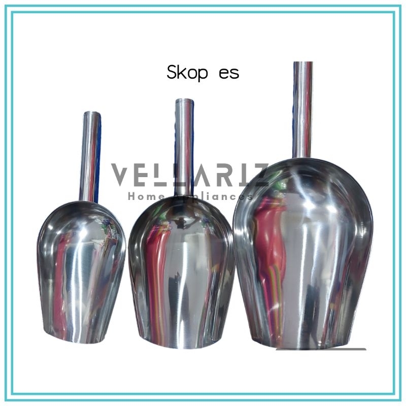 Skop Es Batu Stainless / Serok Es / Sendok Es / Skop Stainless