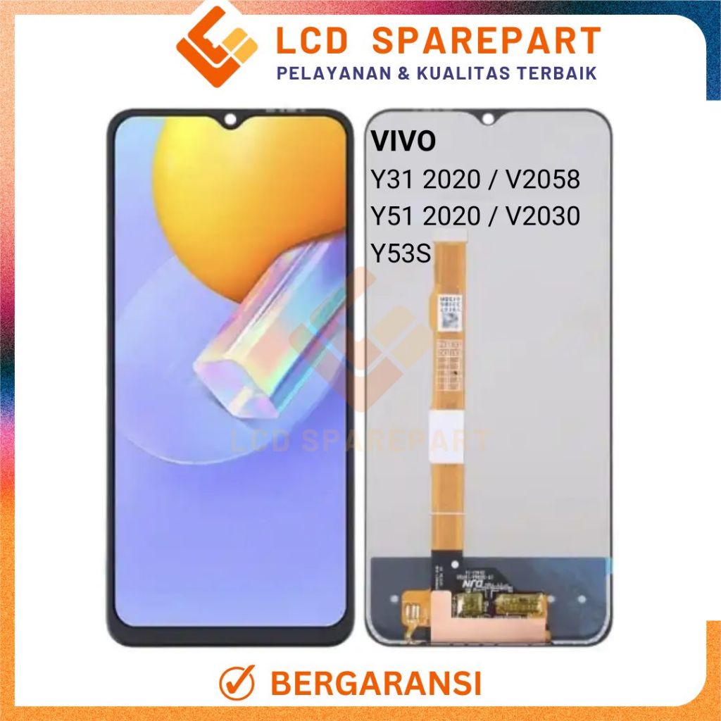 LCD Touchscreen Vivo Y31 2020, Vivo Y51 2020, Vivo Y53S ORI Fullset