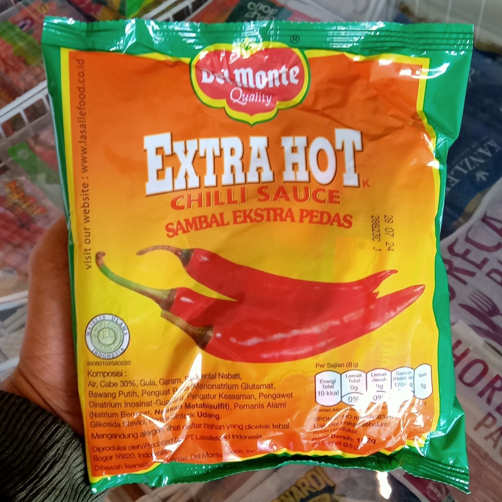 

Del Monte Saus Extra Hot Sachet 8gr - 24s