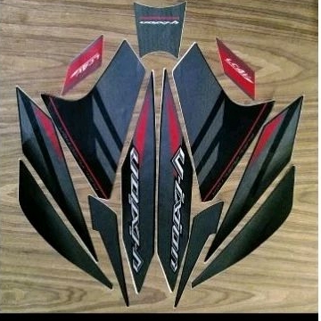 striping motor Yamaha Vixion 2014 body hitam