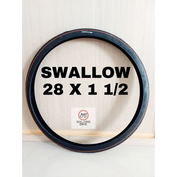 Ban Luar Untuk Sepeda 28 x 1 1/2 warna Hitam Putih Coklat Ban Unta Unto Jadul Becak Gerobak