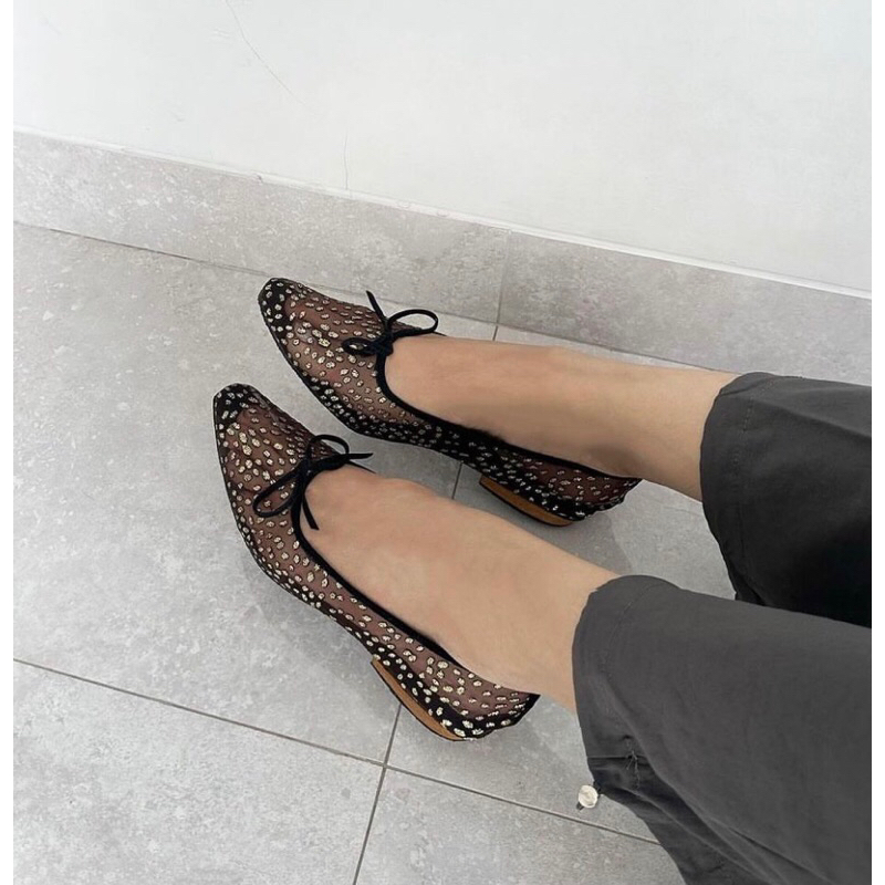 Tammy Printed Bow Shoes by Retail Therapy