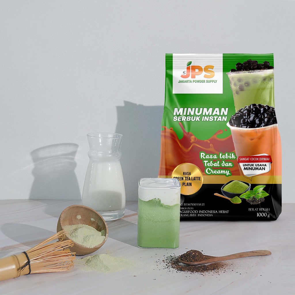 

Bubuk minuman Green tea latte plain