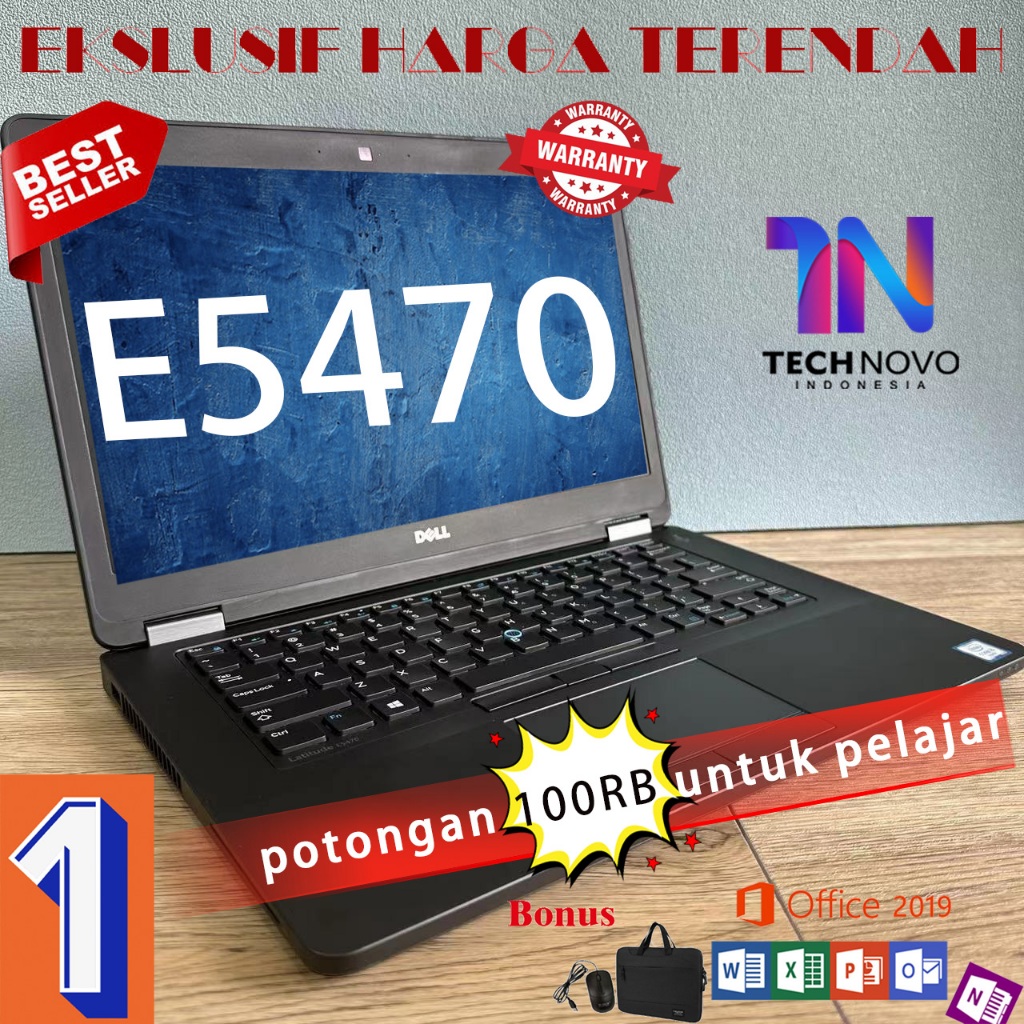 Dell Latitude E5470 second Laptop Intel core I3/I5/I7 Buku bisnis yang tenang Peningkatan baru lapto