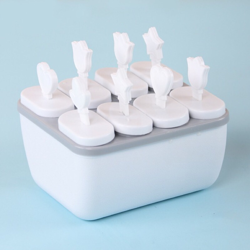 Cetakan Ice Cream / Tempat Cetak Es krim Sudah termasuk Stik 8pcs
