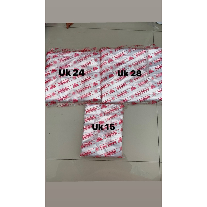 kresek matahari / kantong kresek tebal merk matahari uk 15,24,28