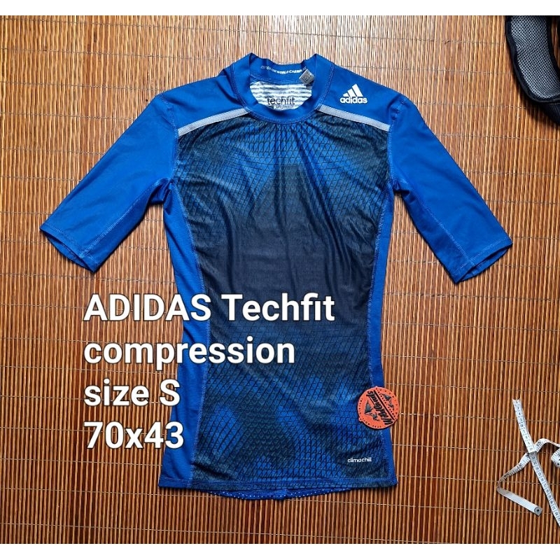 Baju Kaos ADIDAS Climachill Techfit Compression Shirt Press Body