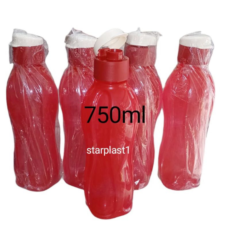 Eco Botol Tupperware 750ml | Tutup Flip Putih