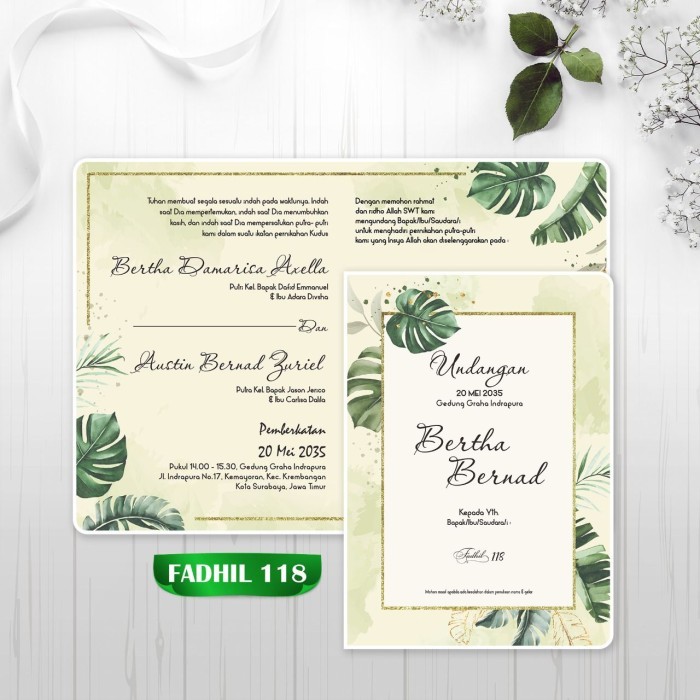 Undangan Pernikahan Undangan Pernikahan Murah Terbaru Undangan Custom Undangan Aesthetic Undangan Se