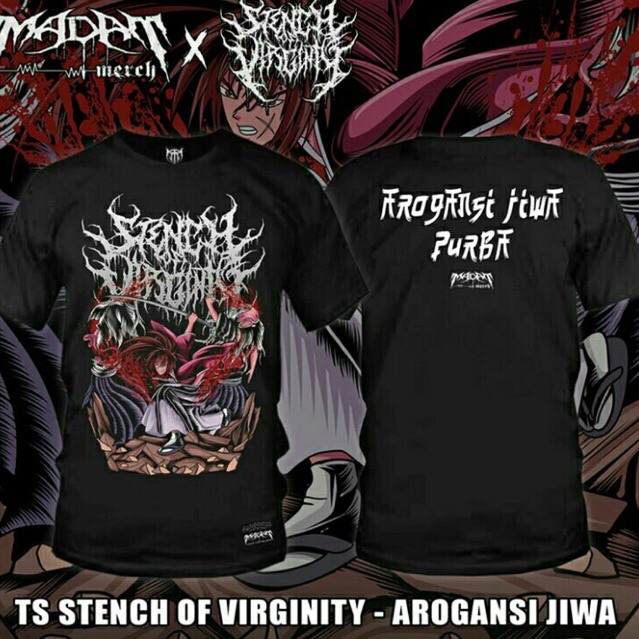 KAOS BAND ORIGINAL TS STENCH OF VIRGINITY - AROGANSI JIWA
