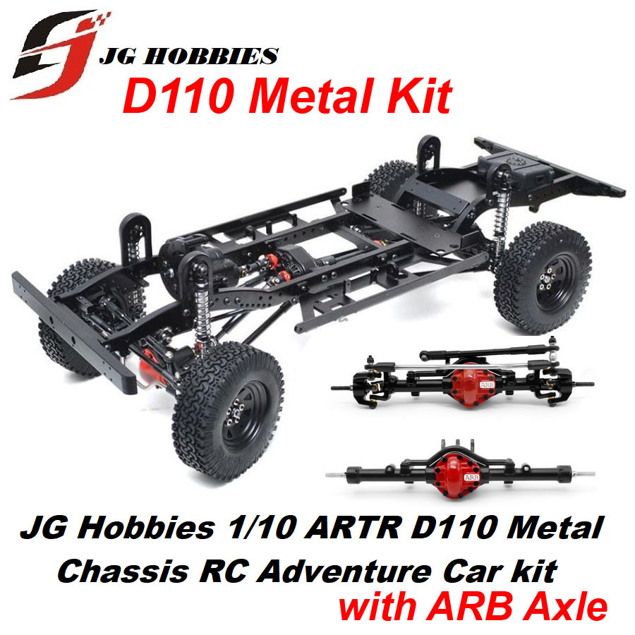 Metal Kit D110 JG Hobbies 1/10 ARTR Metal Chassis RC Adventure Car kit