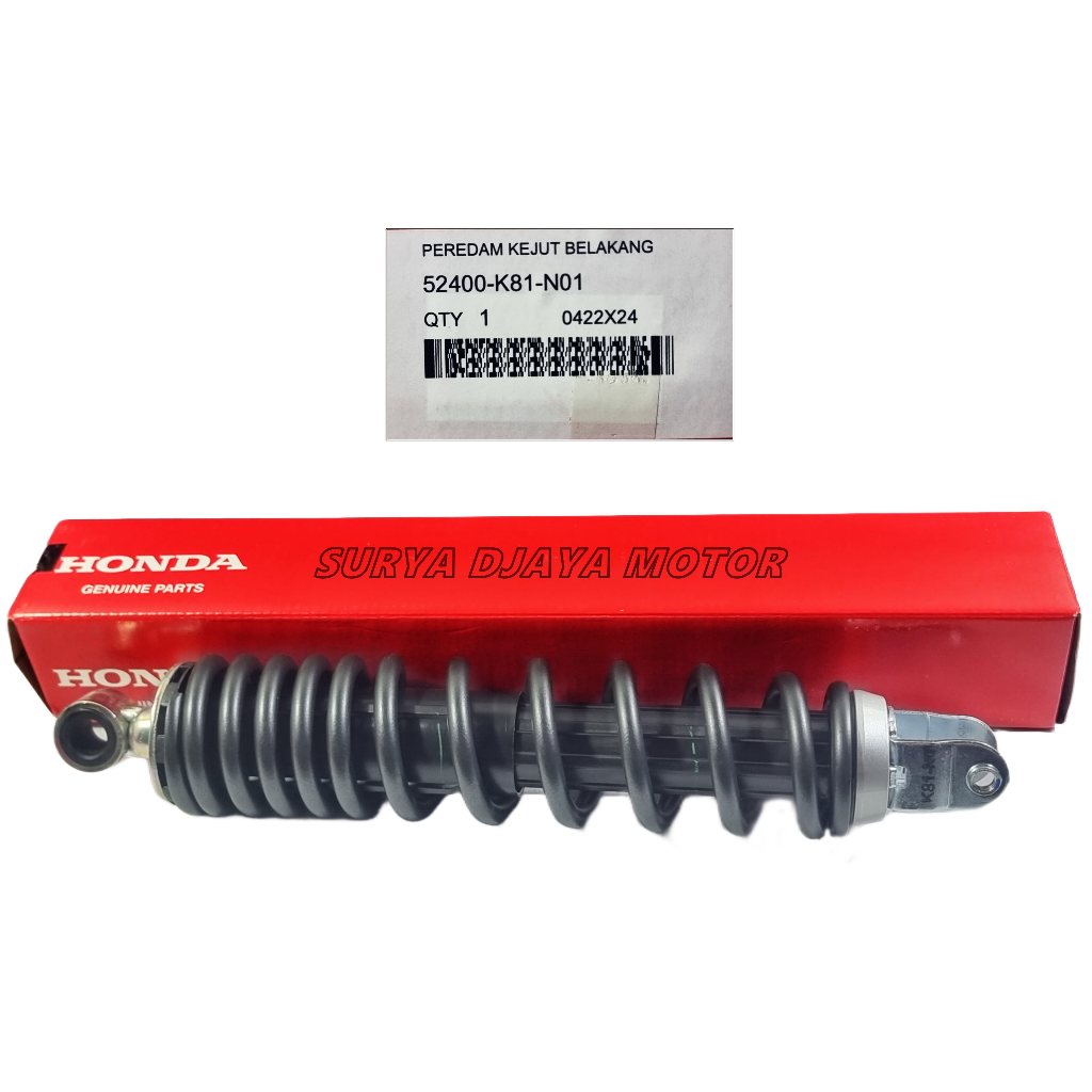 52400-K81-N01 Shock Belakang Shockbreaker Beat Eco K81 2016 - 2019 CBS ISS ORI AHM