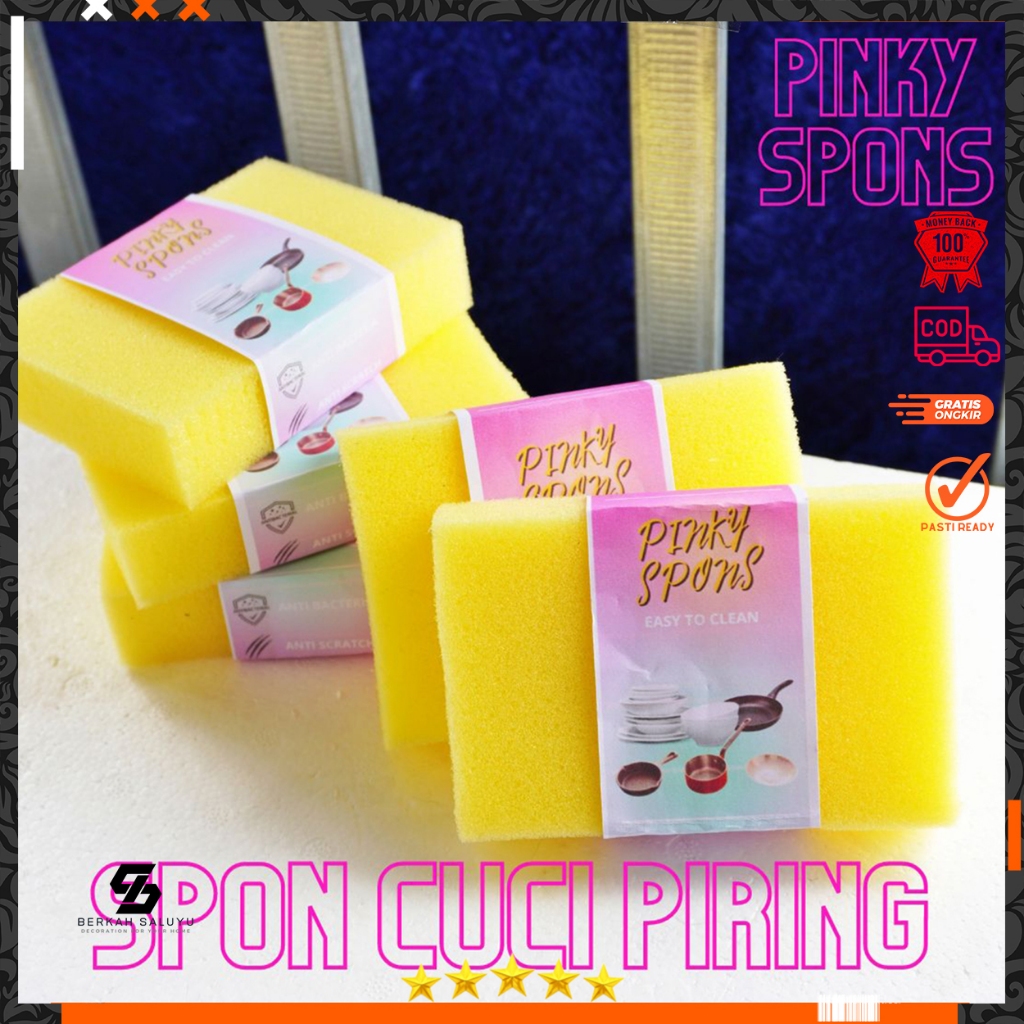 Paket Spons Cuci Piring Spon Cuci Motor Sponge Cuci Mobil