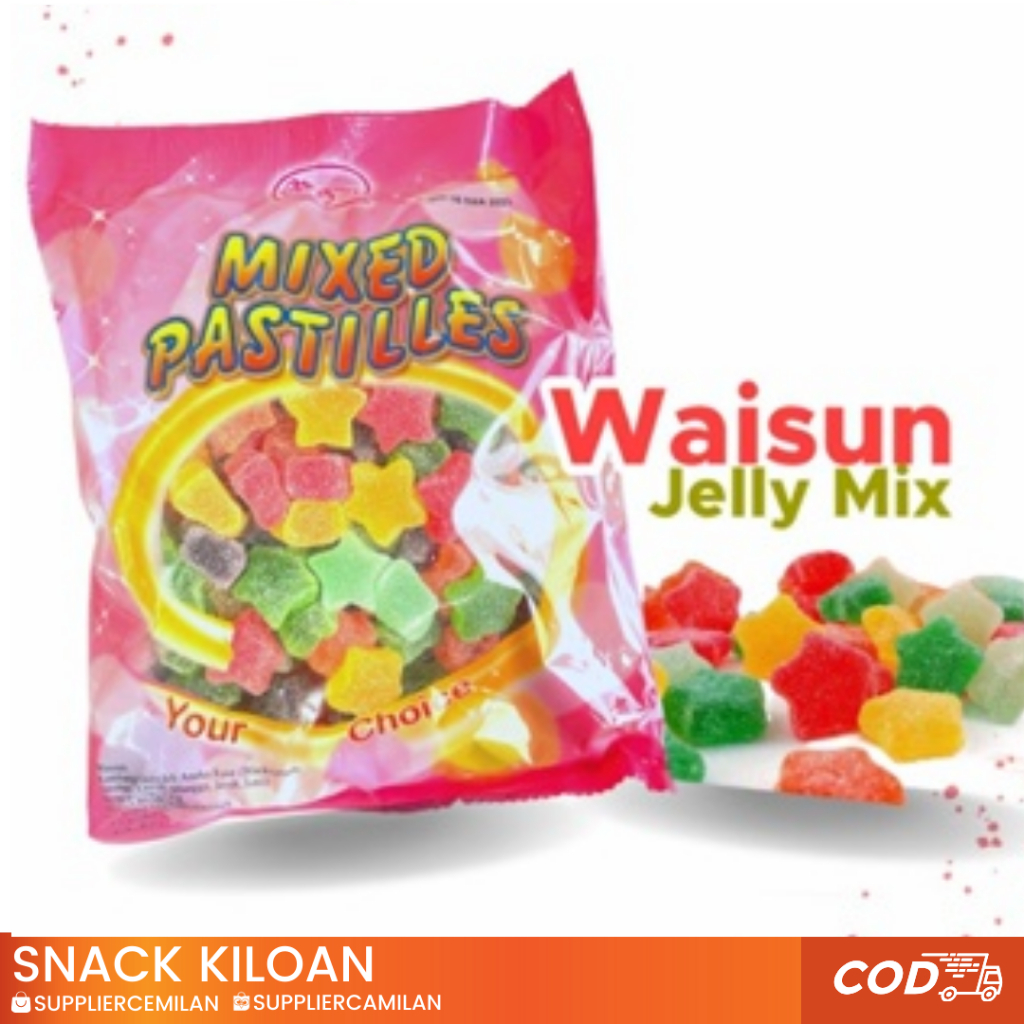 

Permen Jelly Waisun Mixed Pastilles 250gr /. Permen Malaysia 250gr