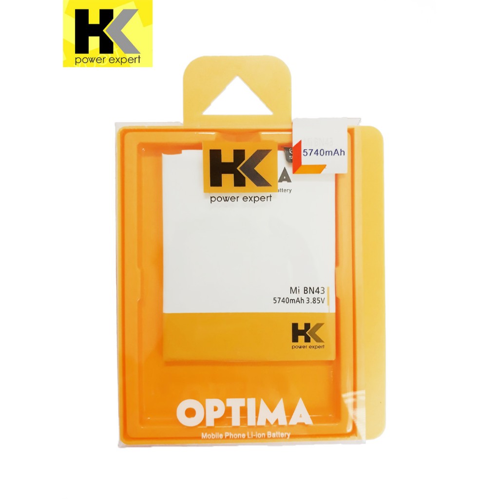 Original HK Optima Baterai Redmi Note 4X BN43 5740 mAh 3.85V Double IC