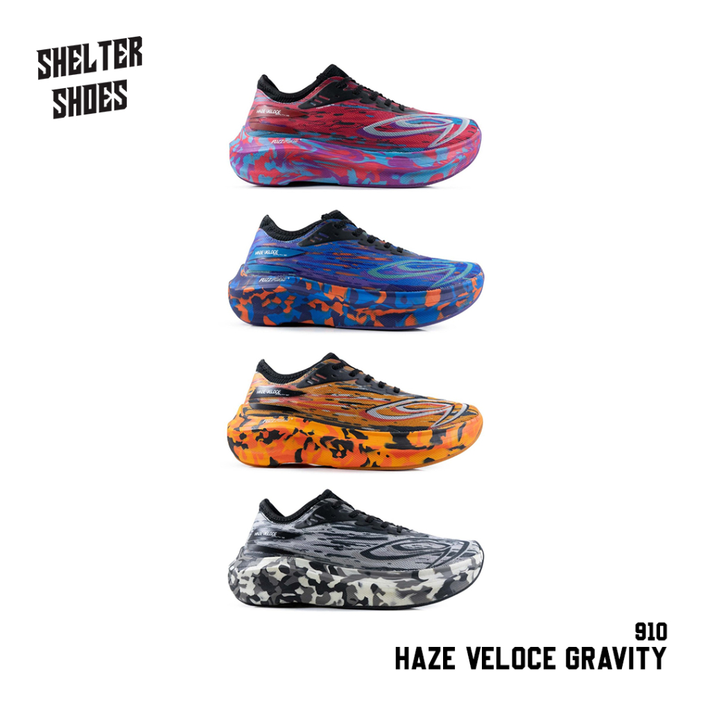 SEPATU RUNNING NINETEN 910 HAZE VELOCE GRAVITY LONG RUN MARATHON TEMPO RUN RECOVERY RUN SHORT RUN DA