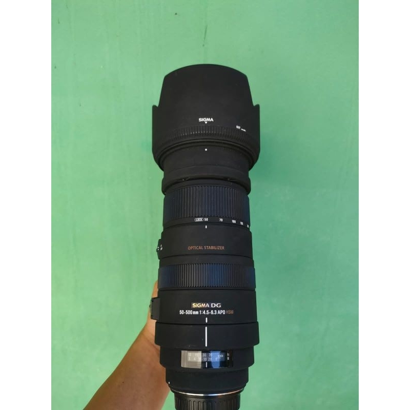 lensa tele sigma 50-500mm for canon