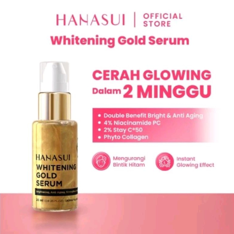 HANASUI WHITENING GOLD SERUM NEW LOOK