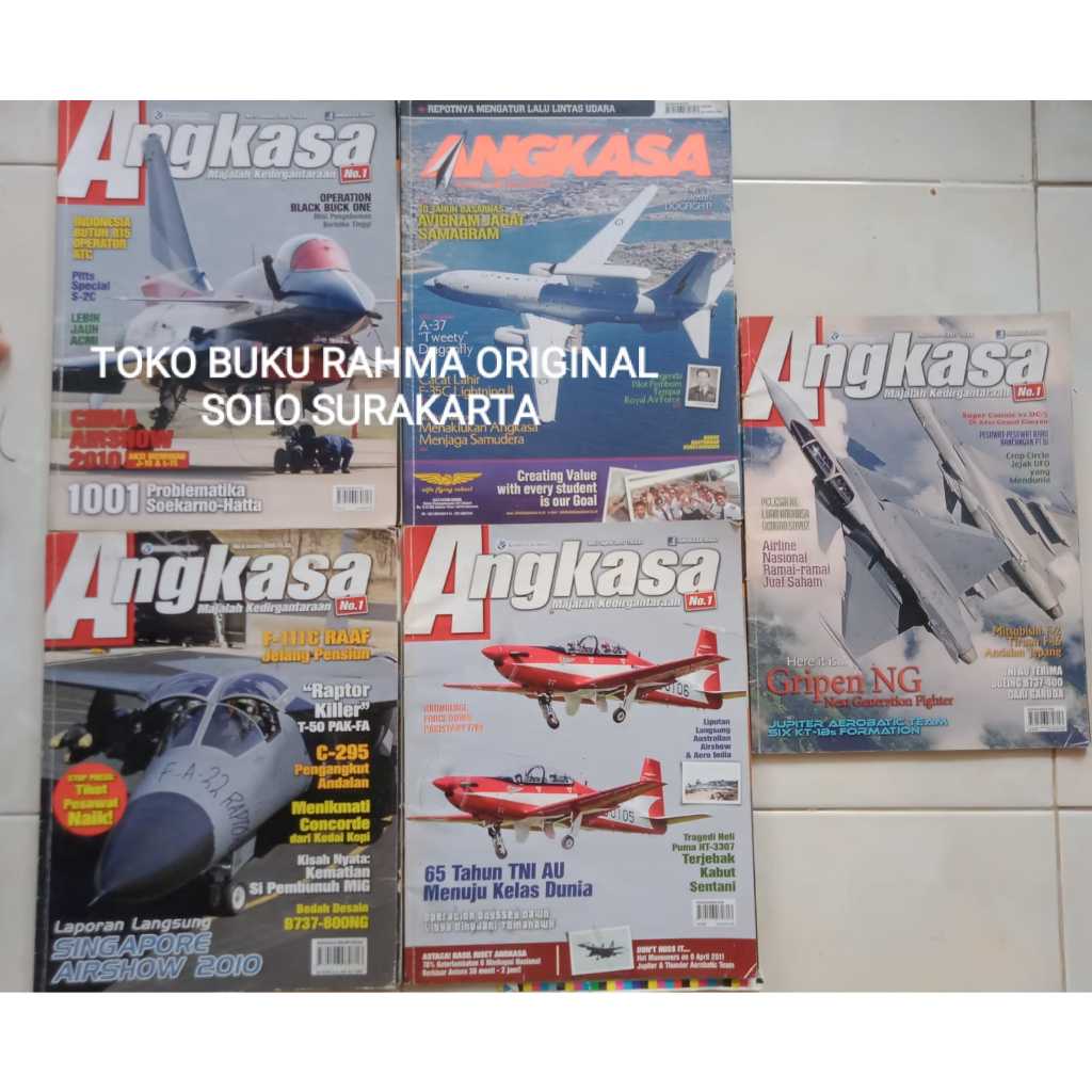 Majalah Angkasa Majalah Kedirgantaraan Kompas Gramedia Kode BL-005 Asli Original Ori Bekas Lawas Ant