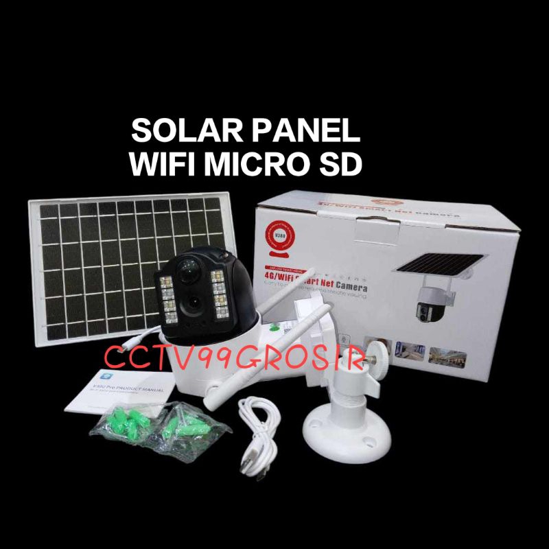 CCTV IP Camera WIFI Solar Panel Surya Tenaga Matahari 8MP Outdoor