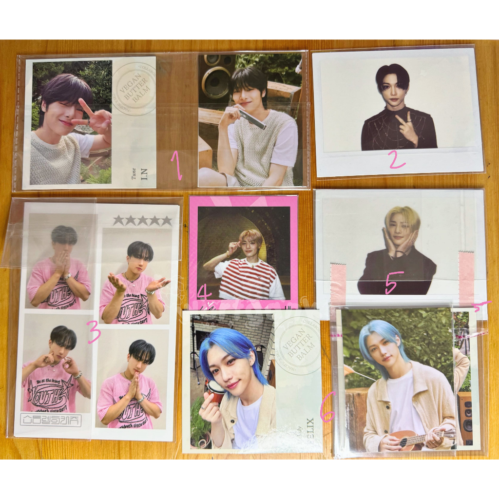 All About Stray Kids SKZ Non PC Photocard Polaroid 4-cut Nacific Maniac Blueray Maxident POB