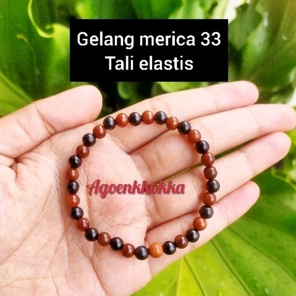 Gelang tali Elastis/Karet merica 33 kombinasi kokkah kaukah
