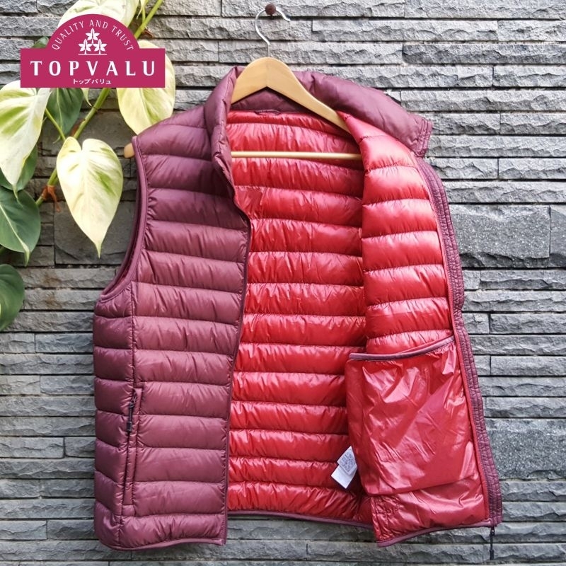 ROMPI VEST RARE KOLEKSI TOPVALU X UNIQLO BULU ANGSA BULANG MEN'S PREMIUM ULTRA LIGHT SLIM-FIT HUNGAR