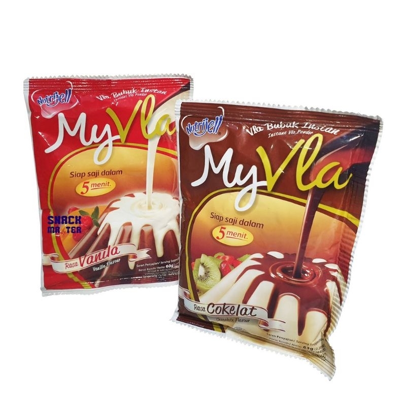 

NUTRIJELL MY VLA - Vla Instant Rasa Vanila Coklat Sachet 63gr