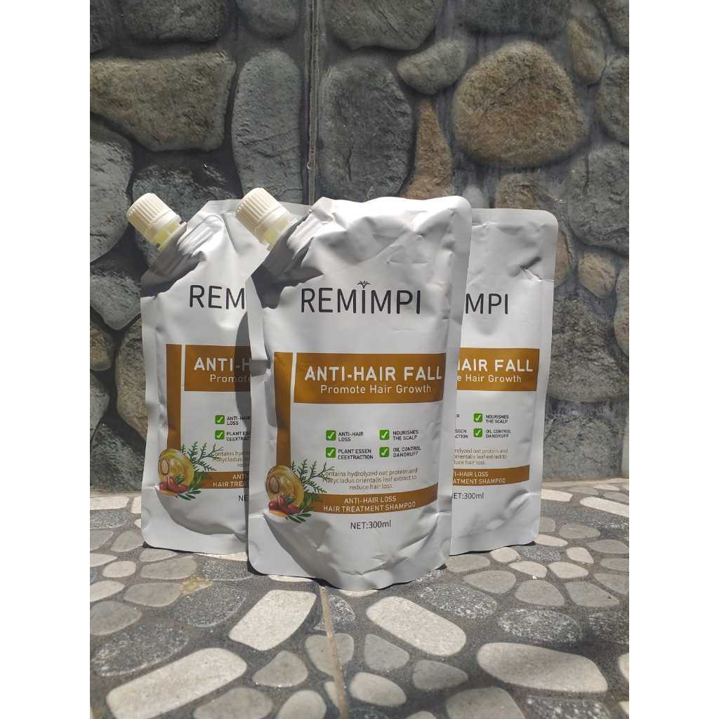 2Pcs Remimpi Shampoo Anti Hair Fail Treantment - Remimpi Anti Rambut Rontok Kotembe